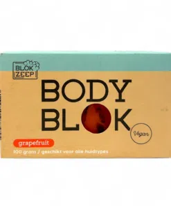 Blokzeep Body Wash Bar Grapefruit 100g, feste Körperseife