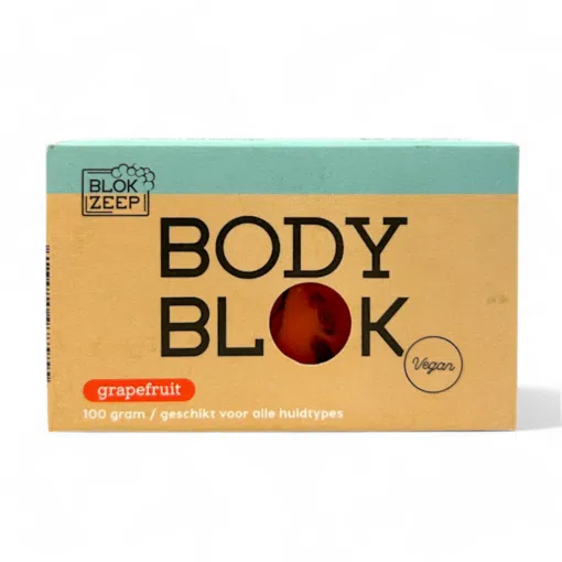 Blokzeep Body Wash Bar Grapefruit 100g, feste Körperseife