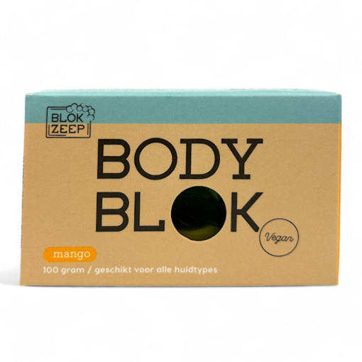 Blokzeep Body Wash Bar Mango 100g, feste Körperseife