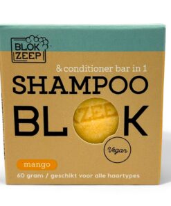 Blokzeep Shampoo und Conditioner Mango 60g, festes Shampoo