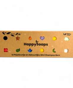 HappySoaps Mini Shampoo Bars 120g, 12x 10g