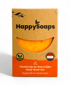 HappySoaps Body Wash Bar Arganöl und Rosmarin 100g