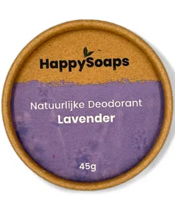 HappySoaps Natürliches Deodorant Lavendel 45g, festes Deo