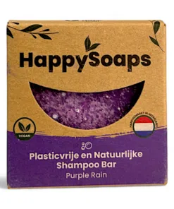 HappySoaps Shampoo Bar Purple Rain 70g, festes Shampoo