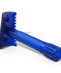 Phoenix Artisan Accoutrements Phantom Blue Double Slant Safety Razor, Offener Kamm, Double Edge