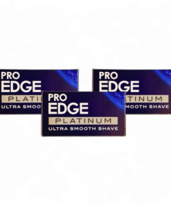 RK Shaving Rasierklinge Pro Edge Platinum Bundle, 15 Stk., Double Edge