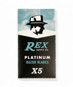 REX Supply Co. Rasierklingen Platinum Swedish Steel, 5 Stk., Double Edge, Premium Qualität